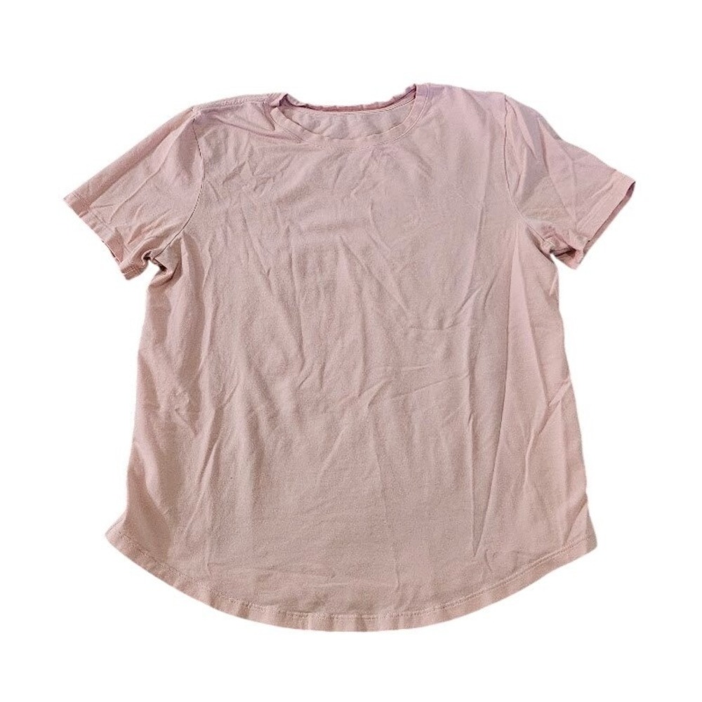 Lululemon Love Crew III Women XS T-Shirt Pink Short Sleeve Crew Neck Activewear